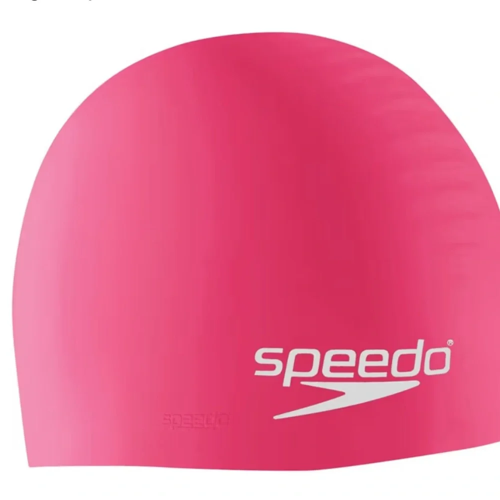 Speedo Pink Silicone Junior Swim Cap
